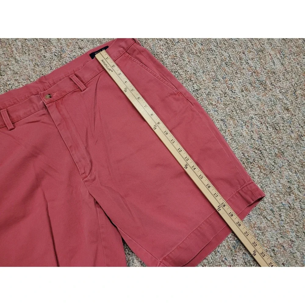Polo Ralph Lauren Shorts Men 40 Coral‎ Pink Sun Washed Chino Classic Fit Casual